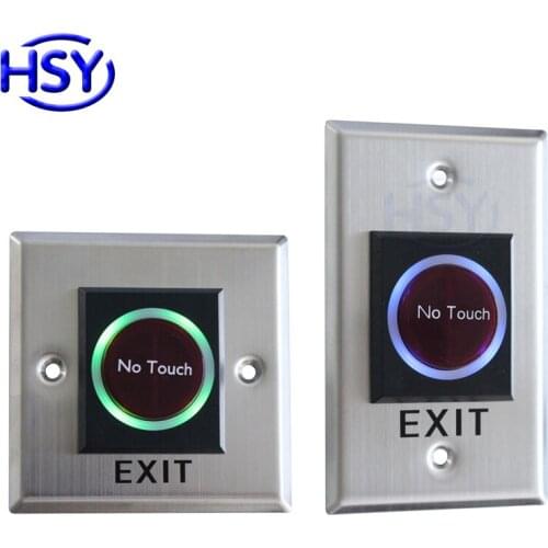 Infrared Sensor No Touch Exit Button Access Control Door Release Contactless Switch with LED Indication