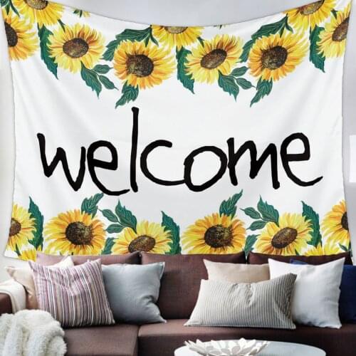 Flower Sunflower Tapestry Bedroom Home Decoration Wall Blanket Tapestry Bedroom Wall Hanging Yoga Mat