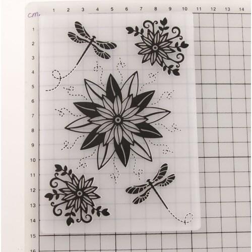 Flower Dragonfly Plastic Embossing Folders for DIY Scrapbooking Paper Craft/Card Making Decoration Supplies