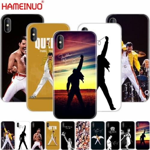 HAMEINUO Freddie Mercury Queen band cell phone Cover case for iphone X 8 7 6 4 4s 5 5s SE 5c 6s plus