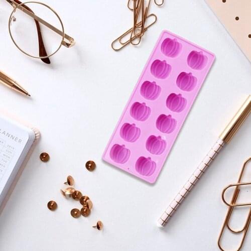 Halloween Reusable Silicone Pumpkin Mold Diy Baking Fudge Cake Decoration Tool Candy Mold Ice Tray Mold