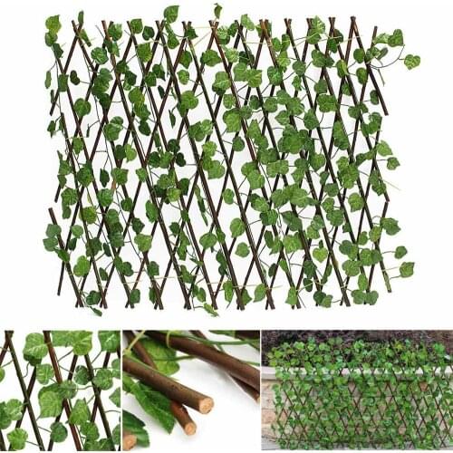 70CM Artificial Plants Decor Extension Garden Yard Artificial Ivy Leaf Fence Fake Leaves Branch Green Net for Home Wall Garden