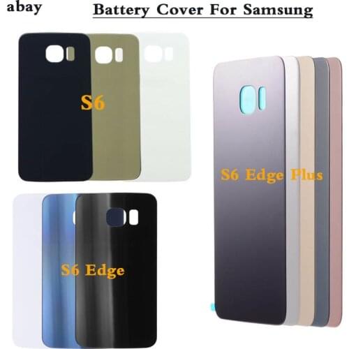 S6 edge Plus Battery Cover For Samsung Galaxy S6 G920 Housing S6 Edge G925 S6Edge Plus G928 Back Case S6 Edge Plus + sticker