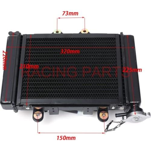 Water cooling engine cooler Radiator cooling 12v fan for motorcycle 200cc 250CC moto Quad 4x4 ATV UTV parts NEW