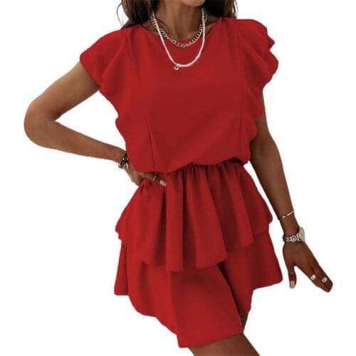 Summer Dress Women Dresses casual Dresses O-Neck Casual Polyester Mini Sleeveless Women Dress Sexy Party Women Dresses XXL