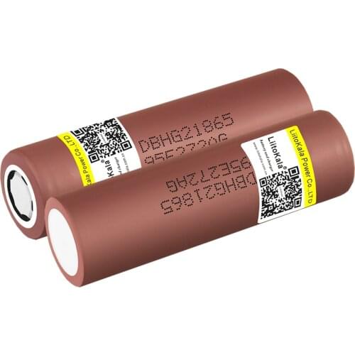 LiitoKala 100% New Original HG2 18650 3000mAh battery 18650 HG2 3.6V discharge 20A dedicated For hg2 Power Rechargeable battery