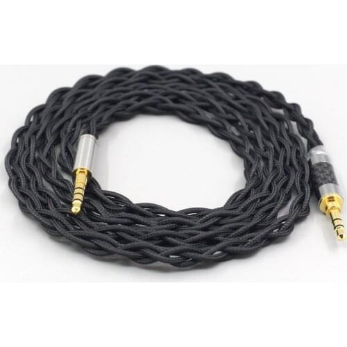 LN007463 Pure 99% Silver Inside Headphone Nylon Cable For Plantronics BackBeat Sense 505 Oppo PM-3 Fostex TR-80 TR-90 Headset