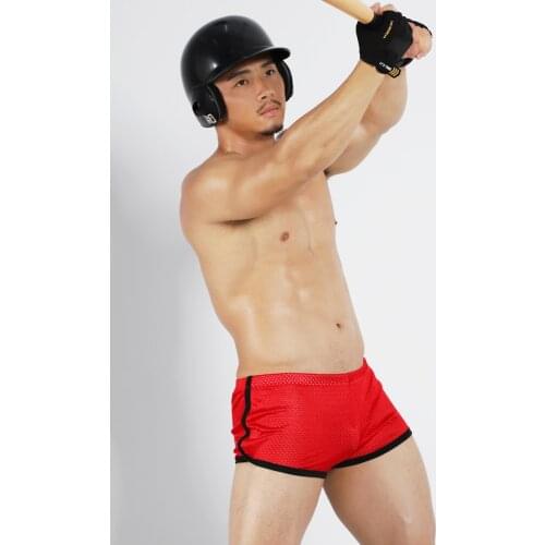 Men summer transparent Aro sport youth Fashion Spring Beach short man pajamas quick dry home Arrow pants Mesh breathable wicking