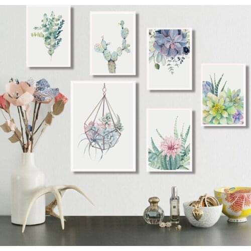 Nordic Plant Canvas Painting Minimalist Art Poster Modern Painting and Printmaking Home Decor Living Room Mural Painting Picture