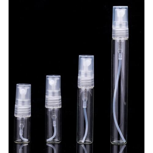 5/10ml Portable Transparent Perfume Bottle Plastic Refillable Spray Bottle Travel Lotion Atomizer Skin Care Cosmtics Container