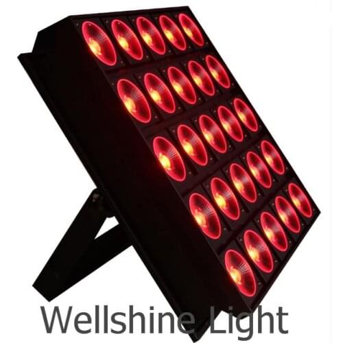 High brightness warm white 25pcs 10w cob wash led matrix light for sale