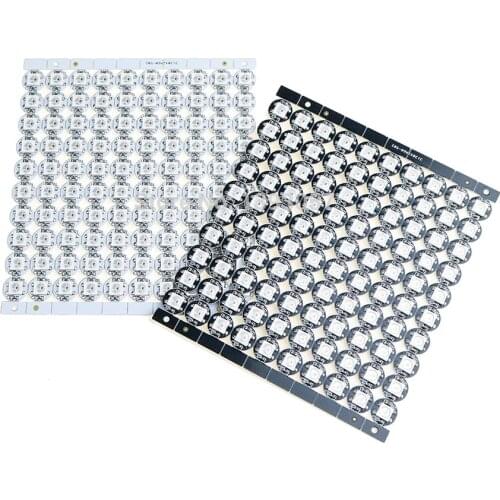 LED Board Heatsink ws2812b LED chips With Black/White PCB 10mm*3mm WS2811 IC Built-in 5050 SMD RGB DC5V