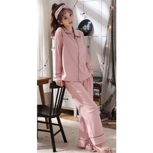 Spring cotton pajamas pregnant women breastfeeding pajamas mother pregnant women breathable sweat-absorbent new suit