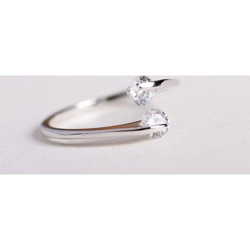 Vintage Crystal Beads Knuckle Ring For Woman Statement Jewelry Bohemia Geometric Finger Ring Female Wholesale