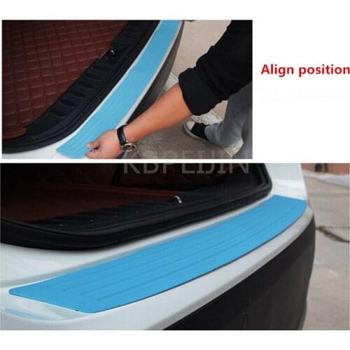 Car Trunk Bumper Guard Pad Sill Plate Guard Protector sticker for DACIA key logan duster sandero lodgy Car Styling Accessaries