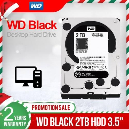 Western Digital WD Black 2TB 3.5" Desktop Game HDD Performance Hard Disk Drive Hdd 7200 RPM SATA 6 Gb/s 64MB Cache-WD2003FZEX