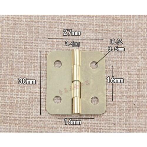 02 Hardware supplies 1.2-inch small hinge packing box opening leveling hinges gift box hinge iron loose leaf inside the wooden