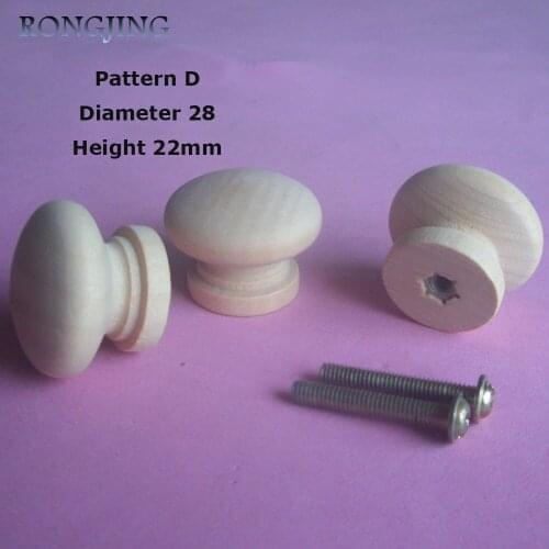 20x Wooden Kitchen Cabinet Drawer Knobs Mushroom Cupboard Handles Closet Cabinet Bars Bedroom Wooden Furniture Solid Pulls