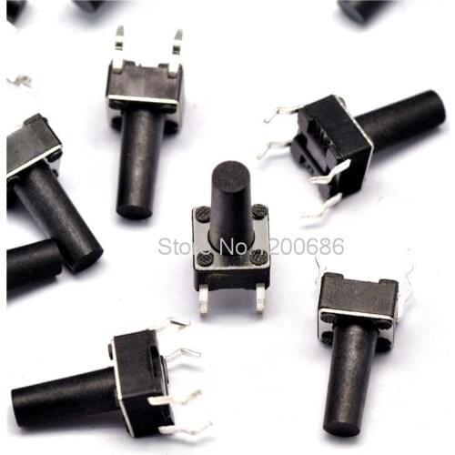 6 * 6 * 12MM touch switch vertical 4 feet micro switch / button switch
