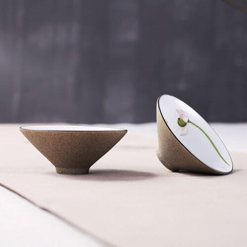 Jingdezhen hand-painted tea cup ceramic white mug Kung Fu cups and mugs