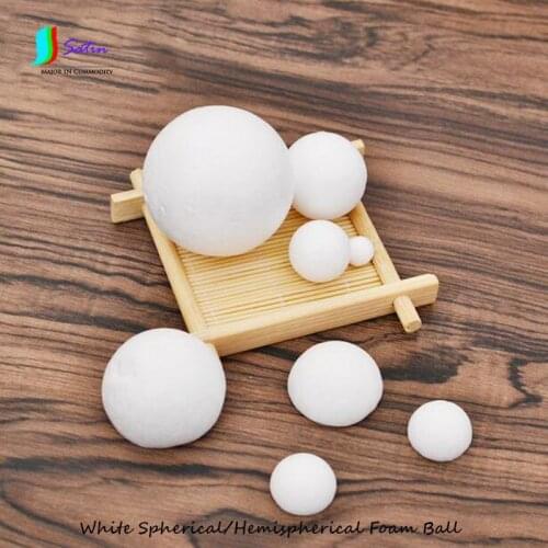 White Spherical/Hemispherical Foam Ball For DIY Filler Material Accessory S0596H
