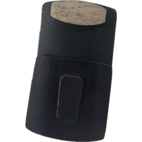 CT43 Single Drum Shape Metal Segment for Concrete Terrazzo Floor Redi Lock Two Drum Teeth Grinding Block Scanmaskin Plates 12PCS