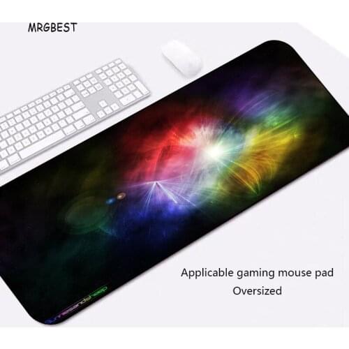 MRGBEST Creative Colorful Picture Thermal Transfer Office Desk Mat Large Size Computer Mouse Mat Keyboard Pads for Gamer