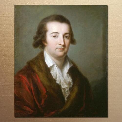 Portrait of Herzogs von Ceri by Angelica Kauffman famous portrait artist High quality Hand painted