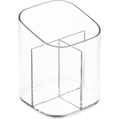 Transparent Acrylic Pen Pencil Holder Makeup Brush Cosmetic Storage Box MPwell