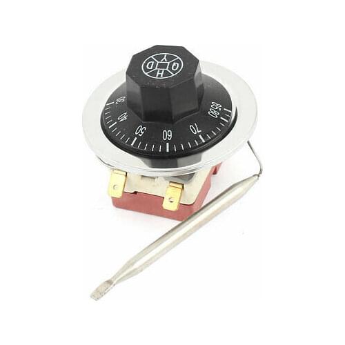 Selector 2 Terminals Connector Electric Oven Temperature Controller AC 250V 16A 30-85 Celsius Degree