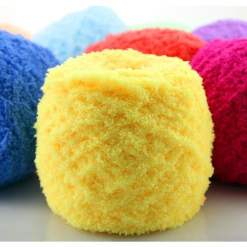 Coral Fleece Yarn Ball for Scarf Blanket Bag Handmade DIY Knitting and Sewing Supply 40 Candy Colors