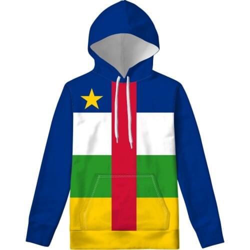 CENTRAL AFRICAN hoodie free custom name number caf sweatshirt nation flag centrafricaine french print photo clothing