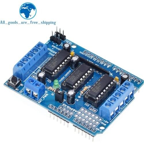 TZT L293D Motor Drive Shield dual for arduino Duemilanove, Motor drive expansion board motor control shield