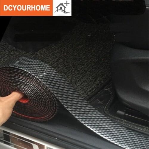 Carbon fiber bumper car sticker Car threshold Anti-stepping Universal modified pedal trim Door anti-collision stickers