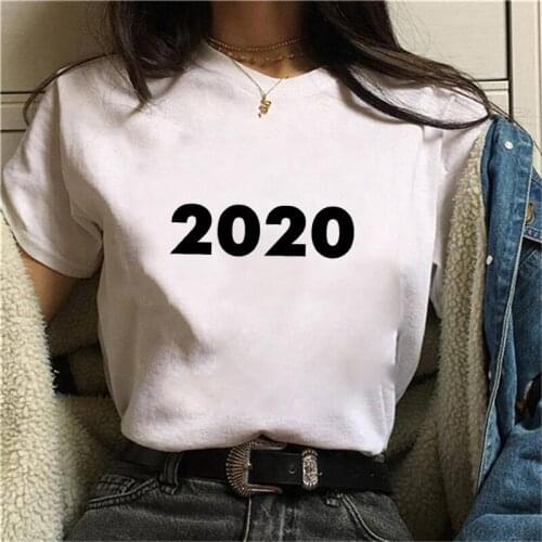 Oversized T-Shirt Women 90s Girls Fashion Graphic Top Tees Cute T Shirts Year Number Theme Summer Short Sleeve Female Clothing