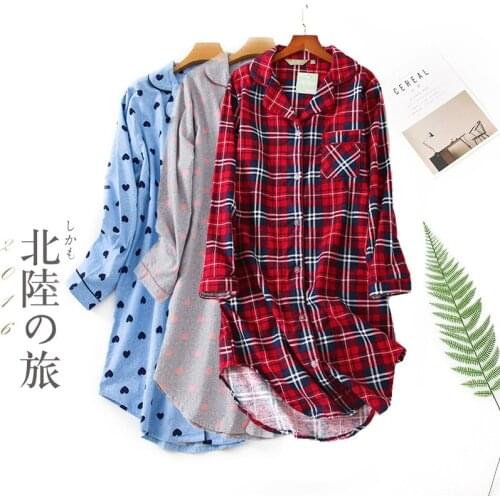 Women Plus Size Long Night Dress Long Pijama Long-Sleeved Cotton Fleece Night Dress Lovely Ladies' Home Service Пижама Женская