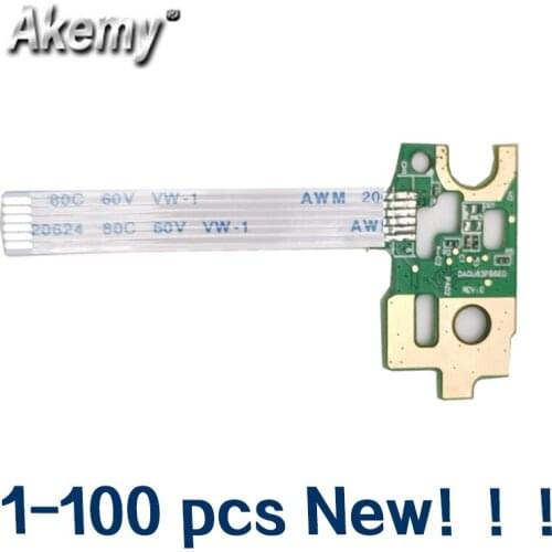 1-100 PCS Akemy New Original For HP Pavilion 15-N 14-N 15-F Series Power Button Board DA0U83PB6E0 w/ Ribbon 732076-001