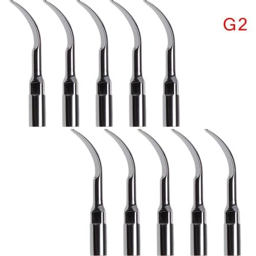 10 pcs Dental Ultrasonic Scaler Scaling Tip G2 For Woodpecker EMS Handpiece