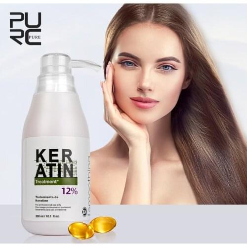 12%formalin 300ml keratin hair treatment hair care repair damaged hair and make hair smoothing and shine keratin hair treatment