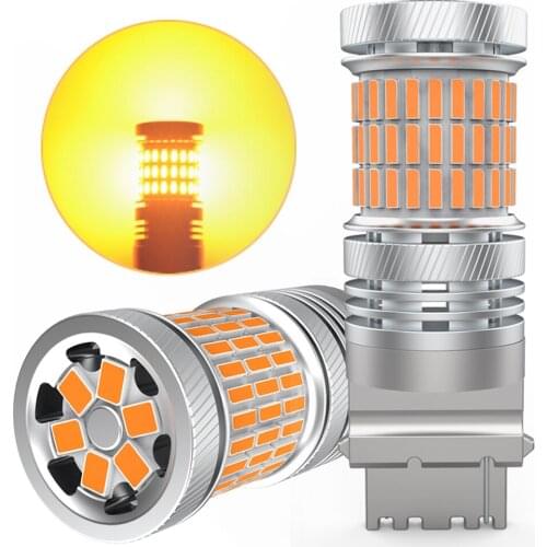 2X Led Turn Signal Light P27W T25 Bulbs On Cars Accessories Automotive Goods For For Lada Vesta Granta Kalina Priora Diode Lamp