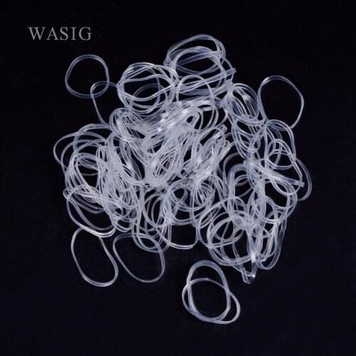 350Pcs/Pack Transparent Elastic Rubber Band Hair Band Tie Braids Hair Ring Ropes Bind Tool Hairstyle Holding Band