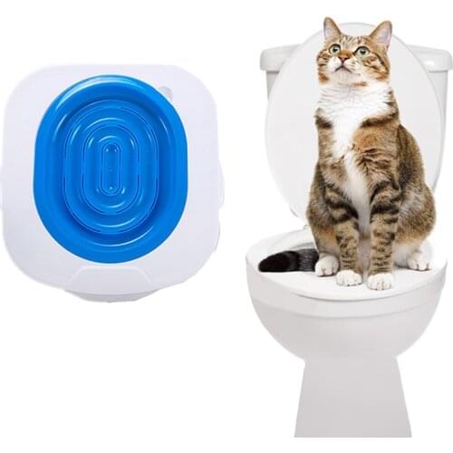 ABS Pet Toilet Trainer Puppy Cat Toilet Litter Trainer Cats Cleaning Training Toilet Supplies Toilet Seat