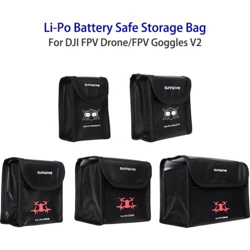 Li-Po Safe Bag Heat-resistant Battery Safe Storage Bag For DJI FPV Drone FPV Goggles V2 Drone Accessories