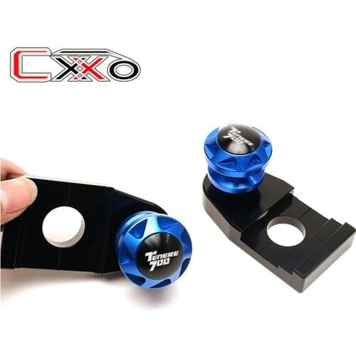 Motorcycle Chain Adjustment Block Frame swingarm Spools sliders For YAMAHA TENERE 700 Tenere700 XTZ 700 2019-2020 2021
