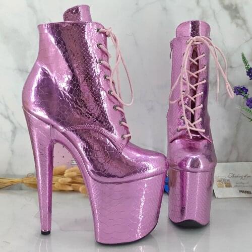 Leecabe 20CM/8inches Pole dance shoes High Heels Pole Dance boot