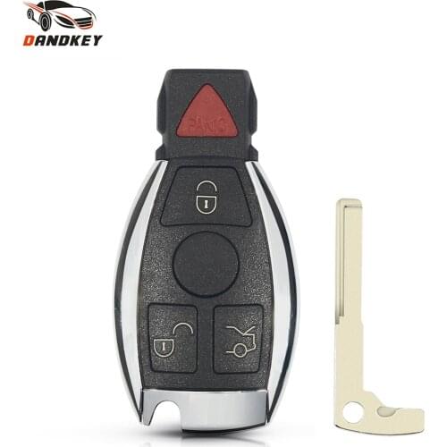 Dandkey Fob 4 Buttons Remote Car Key For Mercedes Benz BGA C E R S CL GL SL CLK SLK Year 2000+ Remote Key