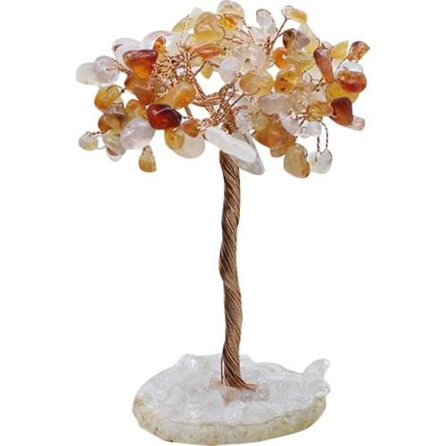 Tree shaped home furnishings, desktop decoration, crystal tree figurines, works of art are used in family stores and offices