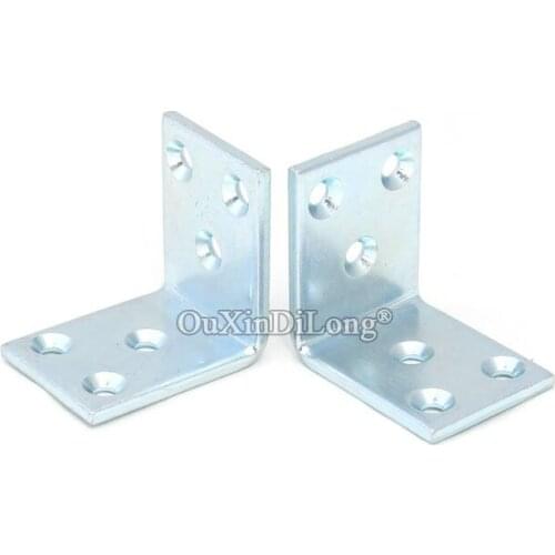 Brand New 20PCS 30X40X40mm Metal Furniture Reinforced Corner Braces 3.2mm Thicken Board Frame Shelves Support Brackets Connector