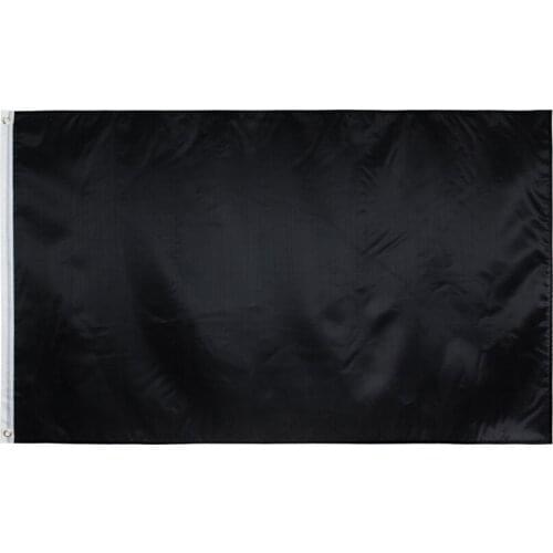 Xiangying 90x150cm Solid Color Black Flag for diy print