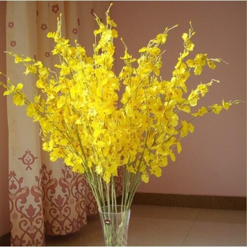 Artificial Flowers Real Touch Artificial Moth Orchid Butterfly Orchid Home Wedding Festival Decoration Artificial Flowers